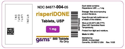 84677-004-05lb (Risperidone 1 mg)
